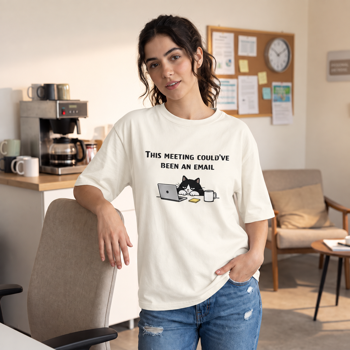 Office Humour 002 – This Meeting Could Have Been an Email, Off White